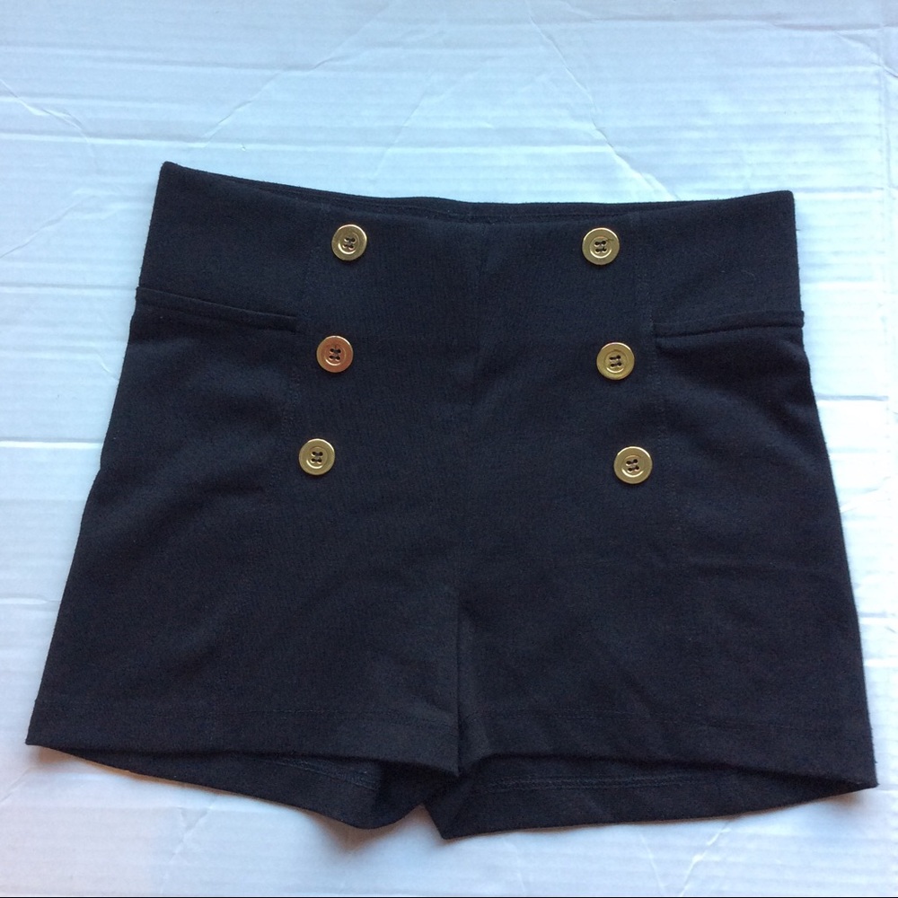 Zenana Outfitters High-waisted  Black Shorts